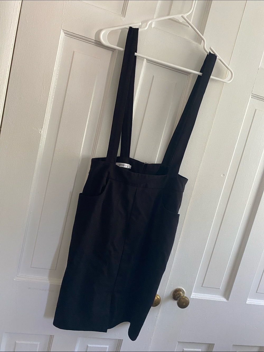 Gossip Girl Black Strap Pinafore